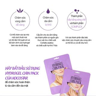 Mặt nạ nâng cơ, cải thiện cằm V-line Kocostar Hydrogel Chinpack
