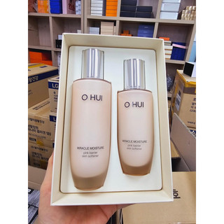 Sét nước hoa hồng dưỡng ẩm chống lão hóa cho da khô OHUI Miracle Moisture Skin Softener Moist 150ml + 100ml