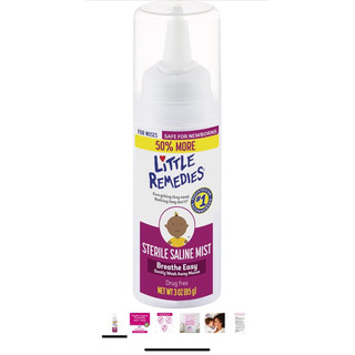 Xịt mũi nước muối cho bé Little Remedies 85g