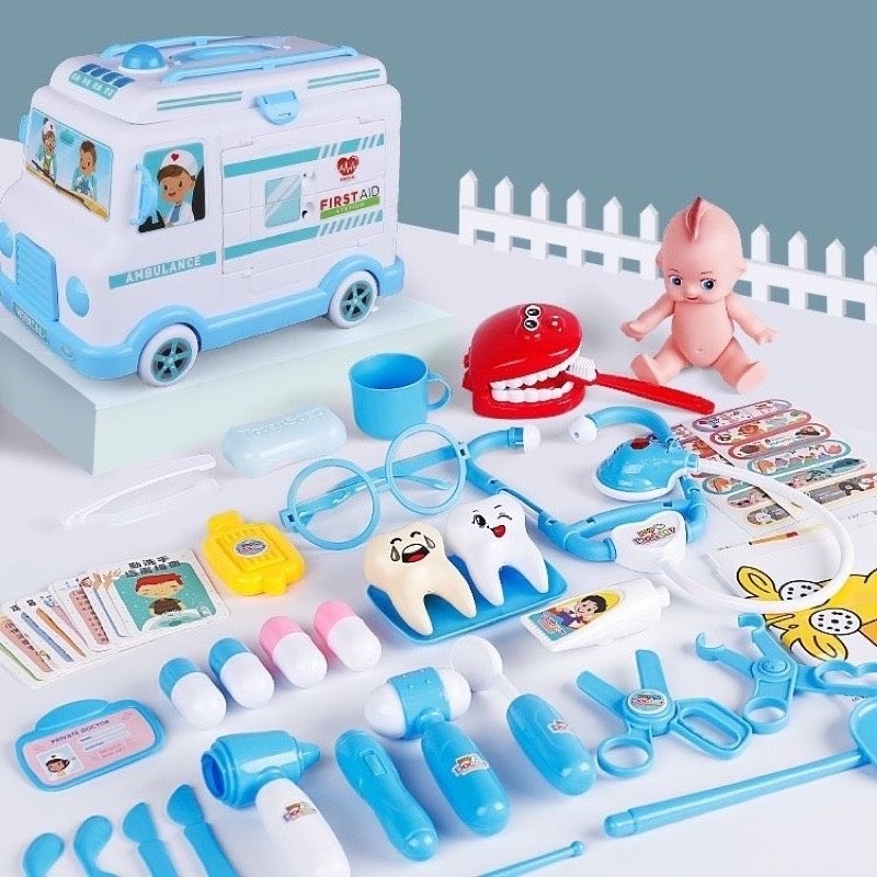 Đồ Chơi Bác Sĩ Cho Bé - Đồ Chơi Bác Sĩ Phiên Bản Xe Cứu Thương