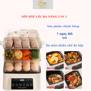 Nồi hấp lẩu đa năng 2in1 hấp,nấu,hầm,chiên xào MLD689