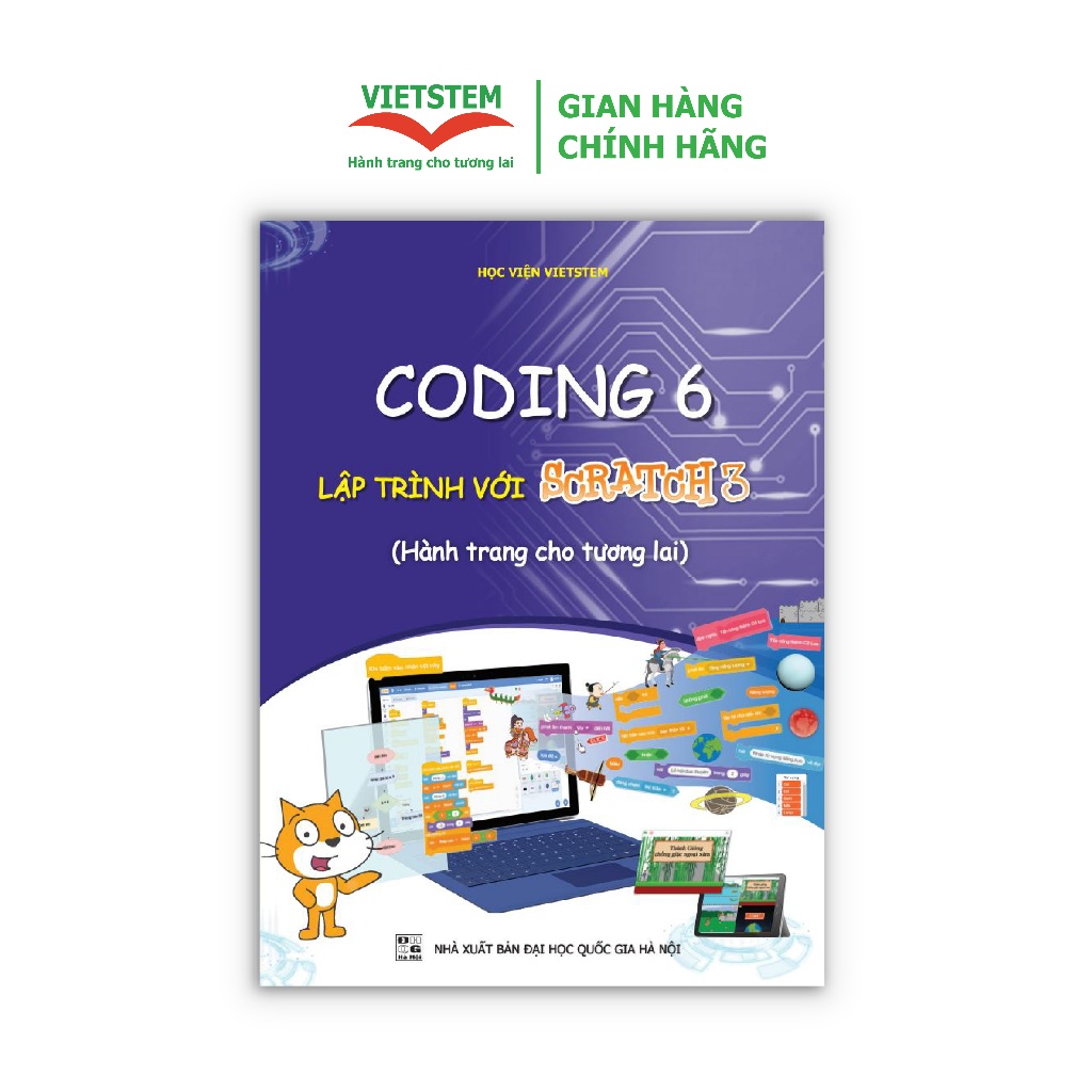 Sách Coding 6 Lập trình với Scratch 3 (Dành cho học sinh lớp 6)