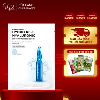 Mặt nạ cấp ẩm chuyên sâu và cải thiện nếp nhăn wonjin effect hydro rise hyaluronic mask 30g - hydro rise