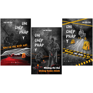 Sách - combo 3 cuốn ghi chép pháp y