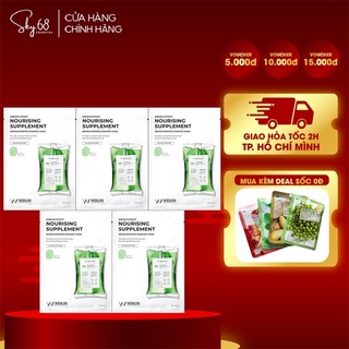 Combo 5 mặt nạ bổ sung dưỡng chất, phục hồi da wonjin effect nourishing supplement mask 30gx5 - supplement