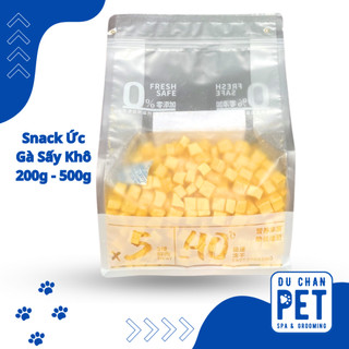 Snack Ức Gà Sấy Khô 200g - 500g- Đồ ăn vặt cho mèo nguyên chất