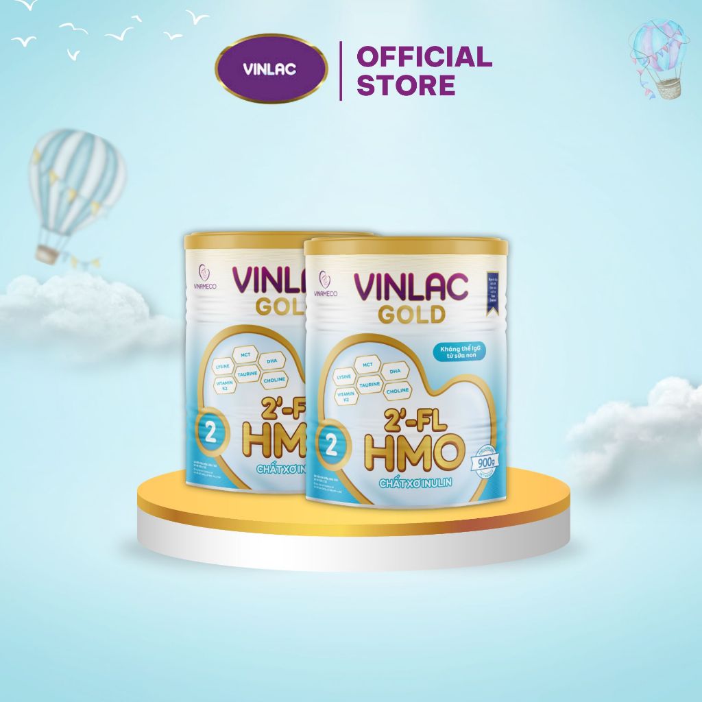 [Combo 2 Lon] Sữa Bột Vinlac Gold số 2 900g