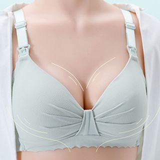Áo Ngực Cho Con Bú Và Nâng Đỡ Vòng Một Sau Sinh Larosa Chất Cotton Nơ Tăm Chống Chảy Xệ Không Gọng Bigsize LSB128A