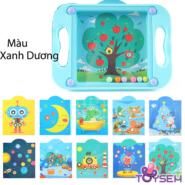 Đồ chơi lăn bi vào lỗ 6 bi loại lớn - Trò chơi Labyrinth Toysem đặt bóng thông minh cho bé - Quà tặng sinh nhật cho bé