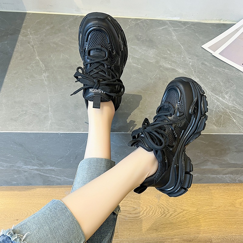 Giày thể thao nữ đế cao - giày vải thể thao nữ ST88 2023 thời trang - Giày sneaker độn đế 6cm