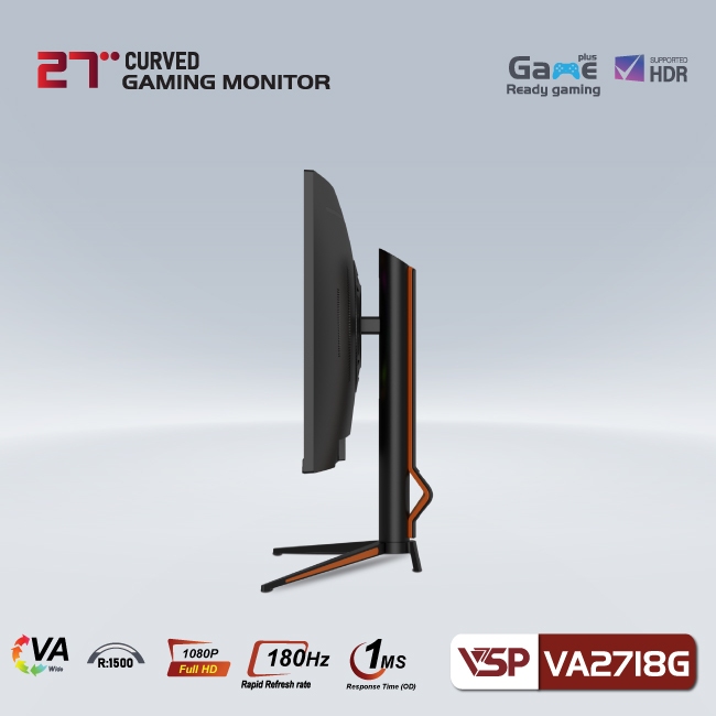 Màn Hình Cong VSP R1500- VA2718G - 180hz - 1ms