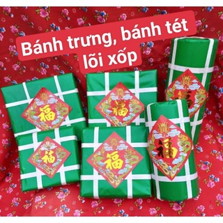Mô hình Bánh trưng,bánh tét (giò) bằng xốp trang trí tết giá sỉ