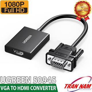 Cáp chuyển VGA sang HDMI tích hợp audio Ugreen 60814