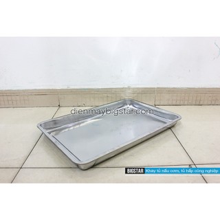Khay phẳng tủ cơm bằng inox kích thước 40x60
