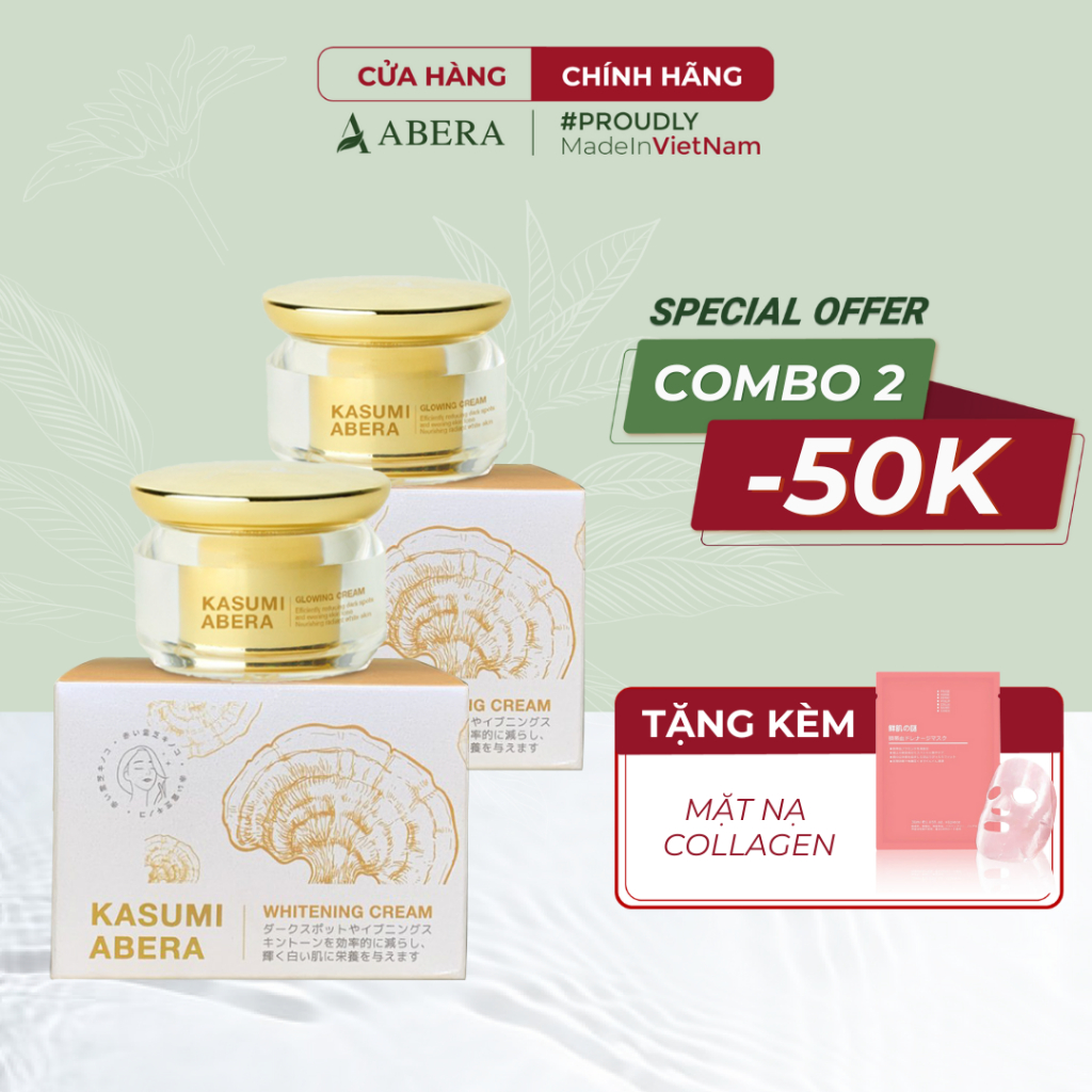 Kem Nám Da Kasumi Abera Giảm Nhanh Vết Nám Da, Tàn Nhang, Đồi Mồi & Dưỡng Da Trắng Sáng, Mờ Nám Hiệu Quả
