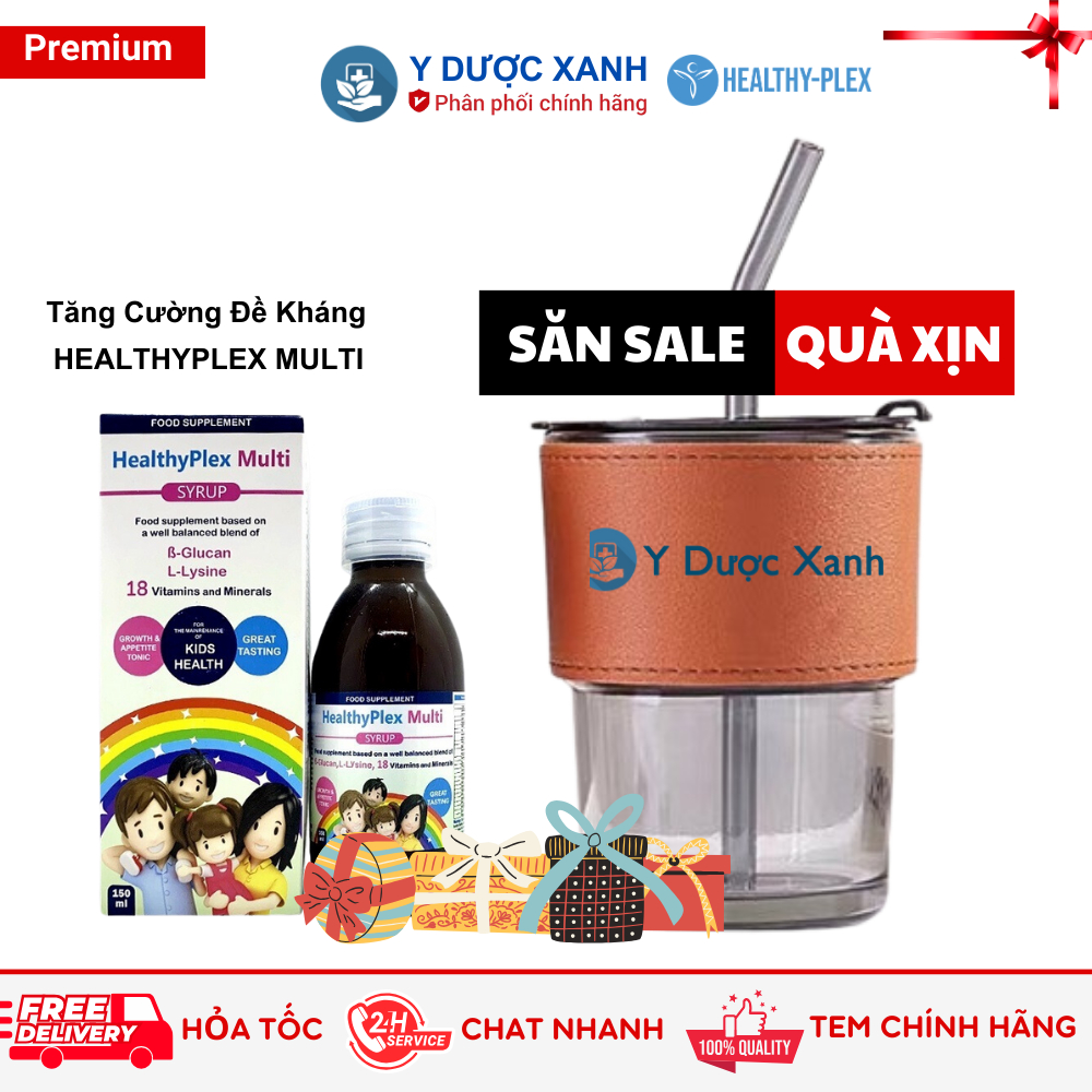 HEALTHYPLEX MULTI SYRUP 100-150ml, Siro tăng đề kháng cho bè - Y Dược Xanh