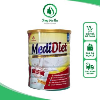 Sữa medidiet hộp 800 gram dành cho người tiều đường, giúp kiểm soát đường huyết, tăng cường miễn dịch