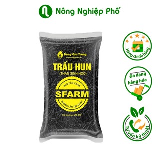 Giá thể trấu hun nguyên cánh SFARM - Túi 20dm3 ~ 1.4kg