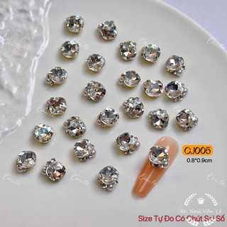 Phụ Kiện Charm Đá Khối Nơ Đính Móng Nail