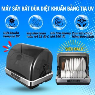 Máy sấy chén bát đĩa tiệt và trùng bằng tia UV sấy khô đến 95 độ dung tích 42L
