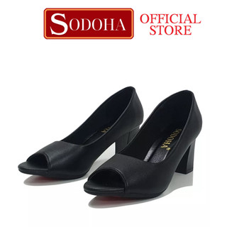 Giày nữ , giày cao gót nữ sodoha hở mũi hm7c đế cao 7 cm