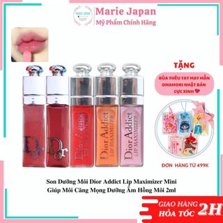 Son Dưỡng Môi Dior Addict Lip Maximizer Mini Giúp Môi Căng Mọng Dưỡng Ẩm Hồng Môi 2ml