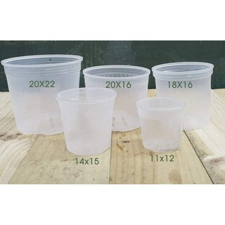 Chậu nhựa trong suốt nhiều kích cở