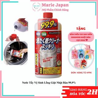 Nước tẩy vệ sinh lồng giặt Nhật Bản 99,9%