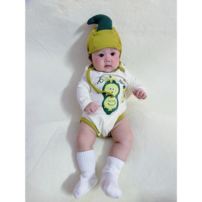 Suit Đậu Bắp Kèm Mũ Cho Bé