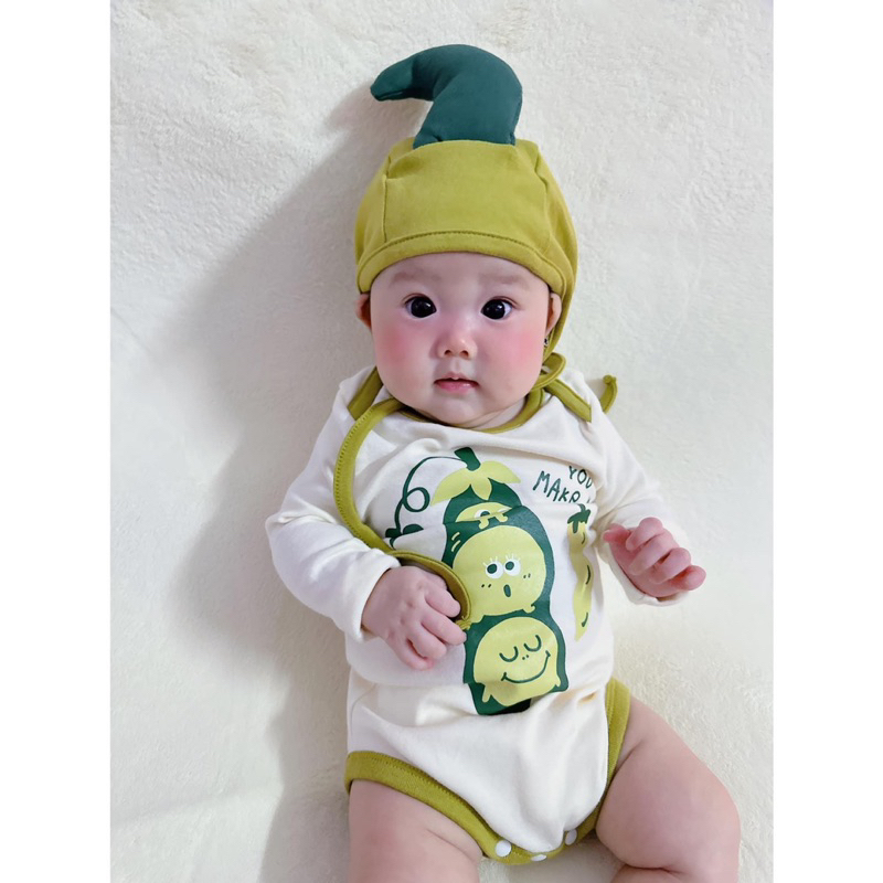 Suit Đậu Bắp Kèm Mũ Cho Bé
