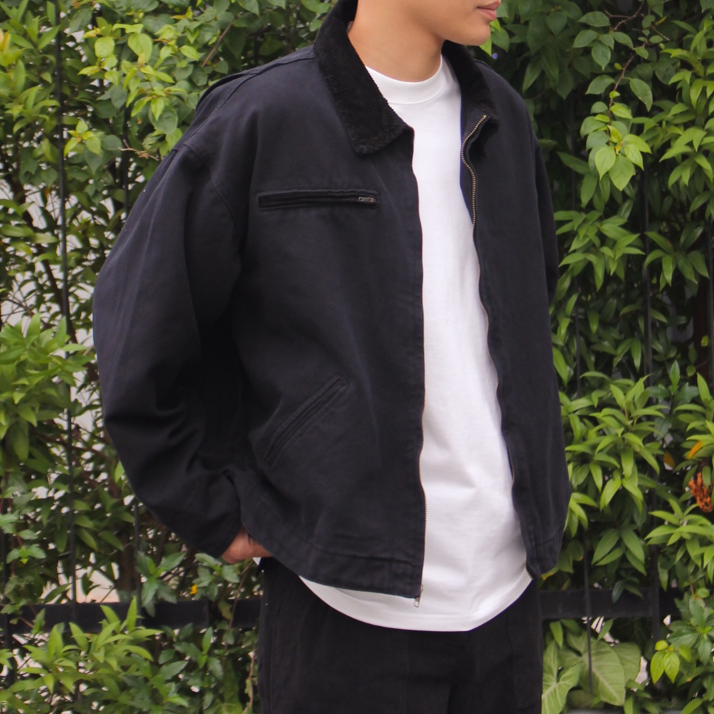 Áo Khoác William Jacket GUY's Closet - Áo Khoác Vải Bò Phối Cổ Nhung Tăm, Denim Nam Form Crop, Chất Liệu Dày Dặn,