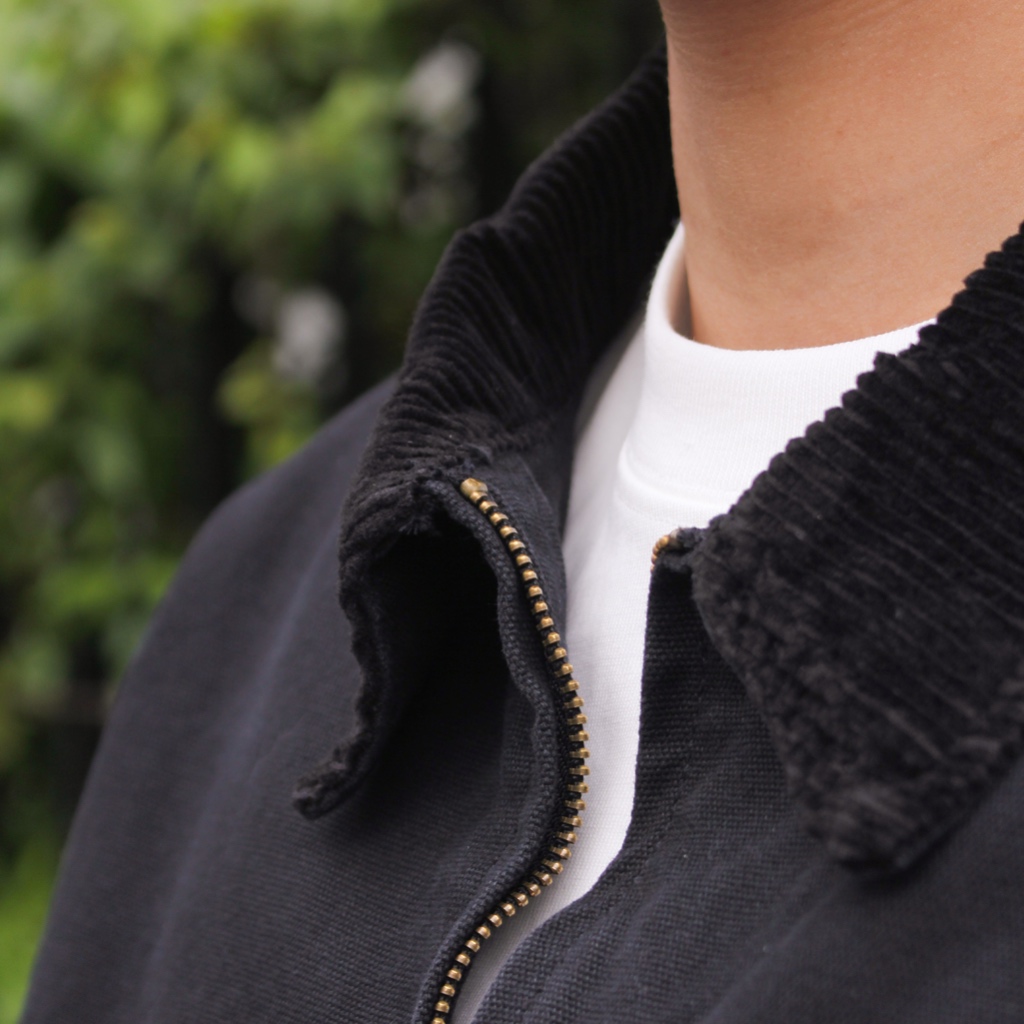 Áo Khoác William Jacket GUY's Closet - Áo Khoác Vải Bò Phối Cổ Nhung Tăm, Denim Nam Form Crop, Chất Liệu Dày Dặn,