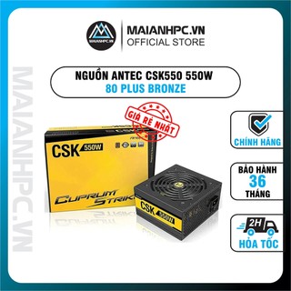 Nguồn máy tính antec csk550 550w 80 plus bronze / antec meta v550 hàng chính hãng bảo hành 36 tháng