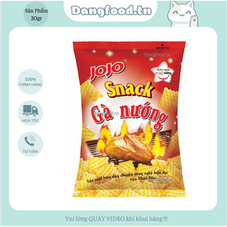 Snack Gà Nướng JoJo 32gr - Hương Vị Thơm Ngon Dành Cho Bạn Lựa Chọn  , Miếng Bánh Tổ Ong