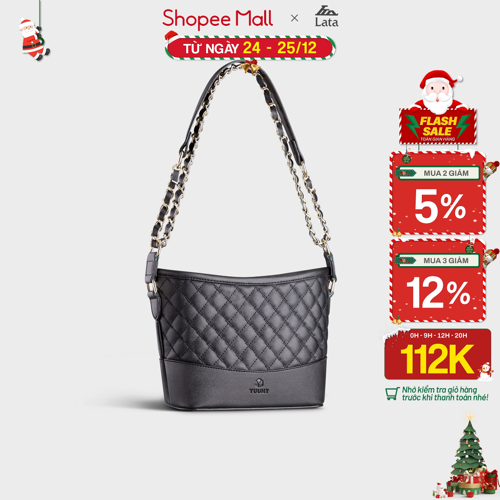 Túi đeo chéo da nữ cỡ trung phối dây da Yuumy Seasand YN152