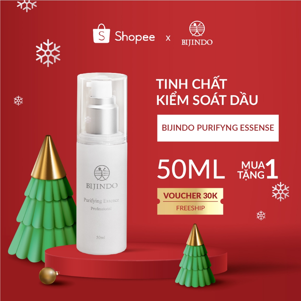 Tinh chất trà xanh cho da dầu BIJINDO 50ml serum giảm mụn, cấp ẩm sâu