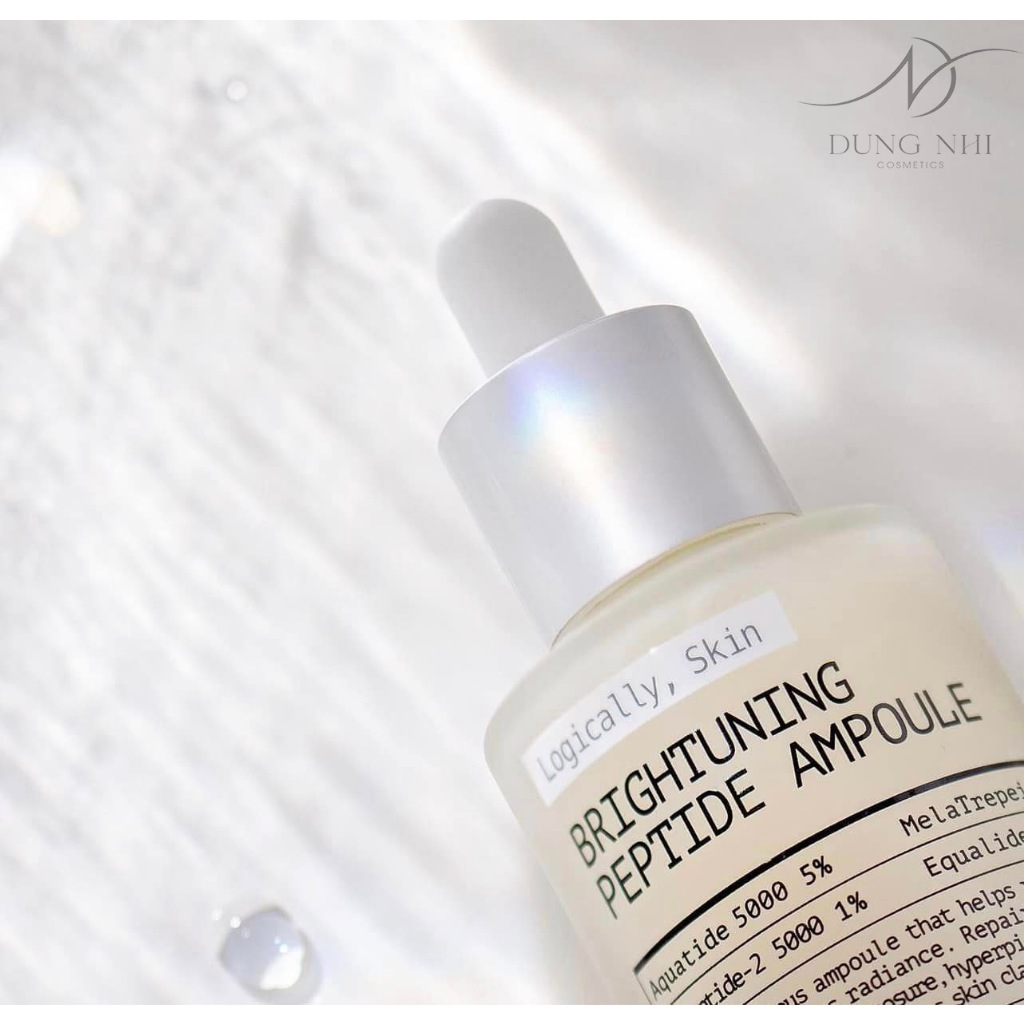 Tinh chất dưỡng trắng, giảm thâm Logically,Skin Brightuning Peptide Ampoule dung tích 30ml