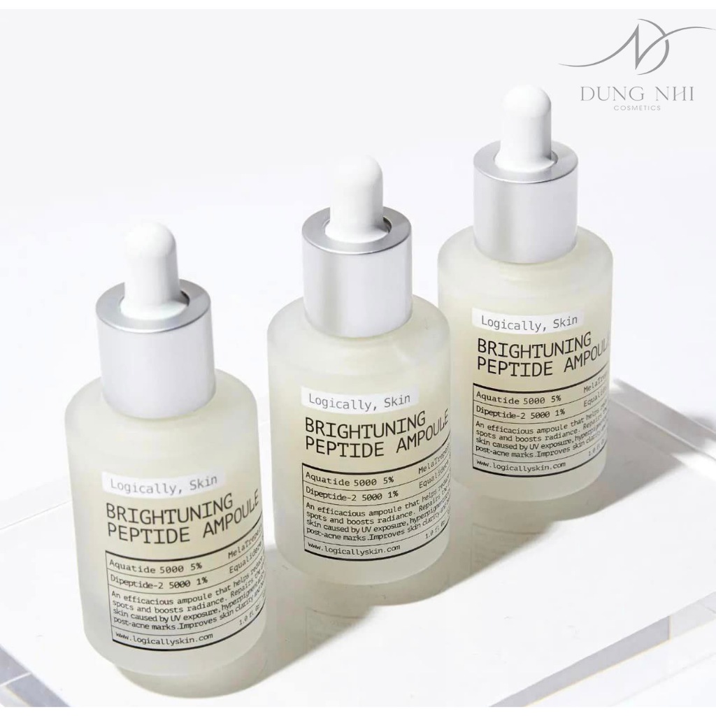 Tinh chất dưỡng trắng, giảm thâm Logically,Skin Brightuning Peptide Ampoule dung tích 30ml