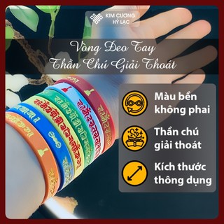 Vòng cao su đeo tay mật tông thần chú giải thoát