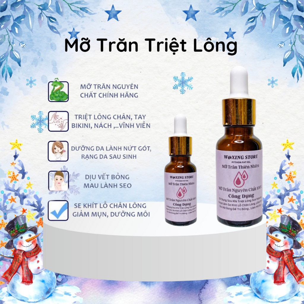Mỡ trăn thiên nhiên, mỡ trăn triệt lông nguyên chất giảm thâm ,se khít lỗ chân lông