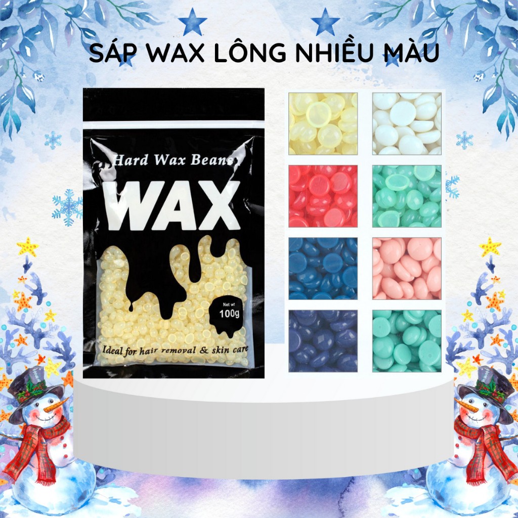 Sáp Wax Lông Cao Cấp Dạng hạng đậu bám mọi loại lông + tặng kèm que gỗ