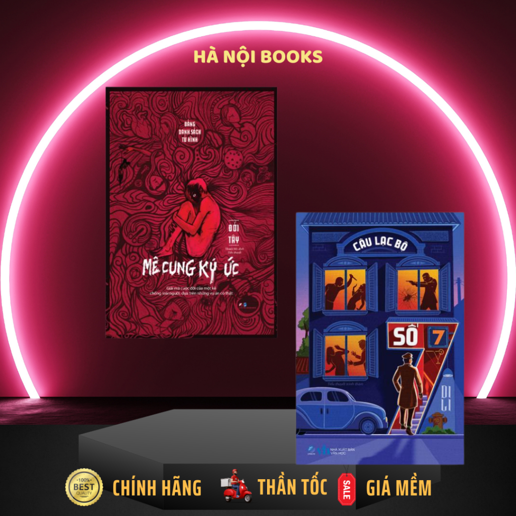 Sách - Combo 2 Cuốn: Mê Cung Ký Ức + Câu Lạc Bộ Số 7 (Văn học trinh thám kinh dị) - LinhLanBooks