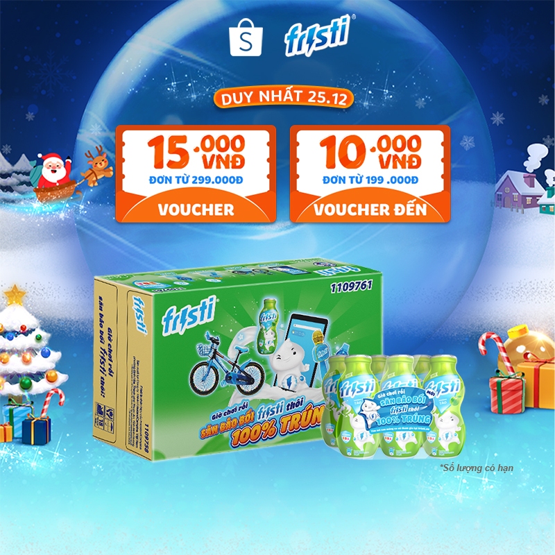 Thùng Sữa Chua Uống Fristi Hương Táo 48x80ml