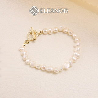 Vòng tay nữ ngọc trai nhân tạo Eleanor Accessories dạng chuỗi lắc tay phụ kiện trang sức 2168