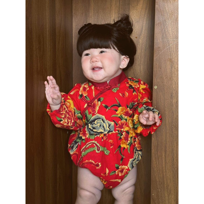 Suit Hoa Lá Ngày Tết Cho Bé Cưng