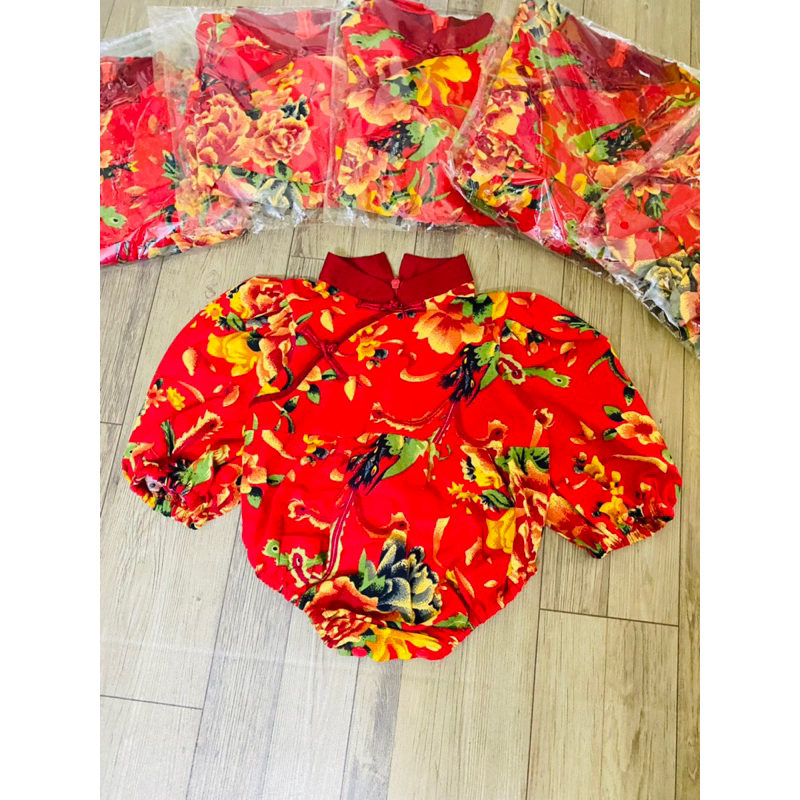 Suit Hoa Lá Ngày Tết Cho Bé Cưng