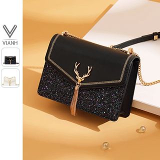Túi đeo chéo dự tiệc đi chơi Tết Noel đẹp Just Star sang trọng ViAnh Store 172841 / 172555AB