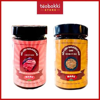 Sốt ướp thịt nướng Hàn Quốc, sốt ướp BBQ, sốt ướp bulgogi heo cay, sốt ướp bulgogi bò Maru 280g