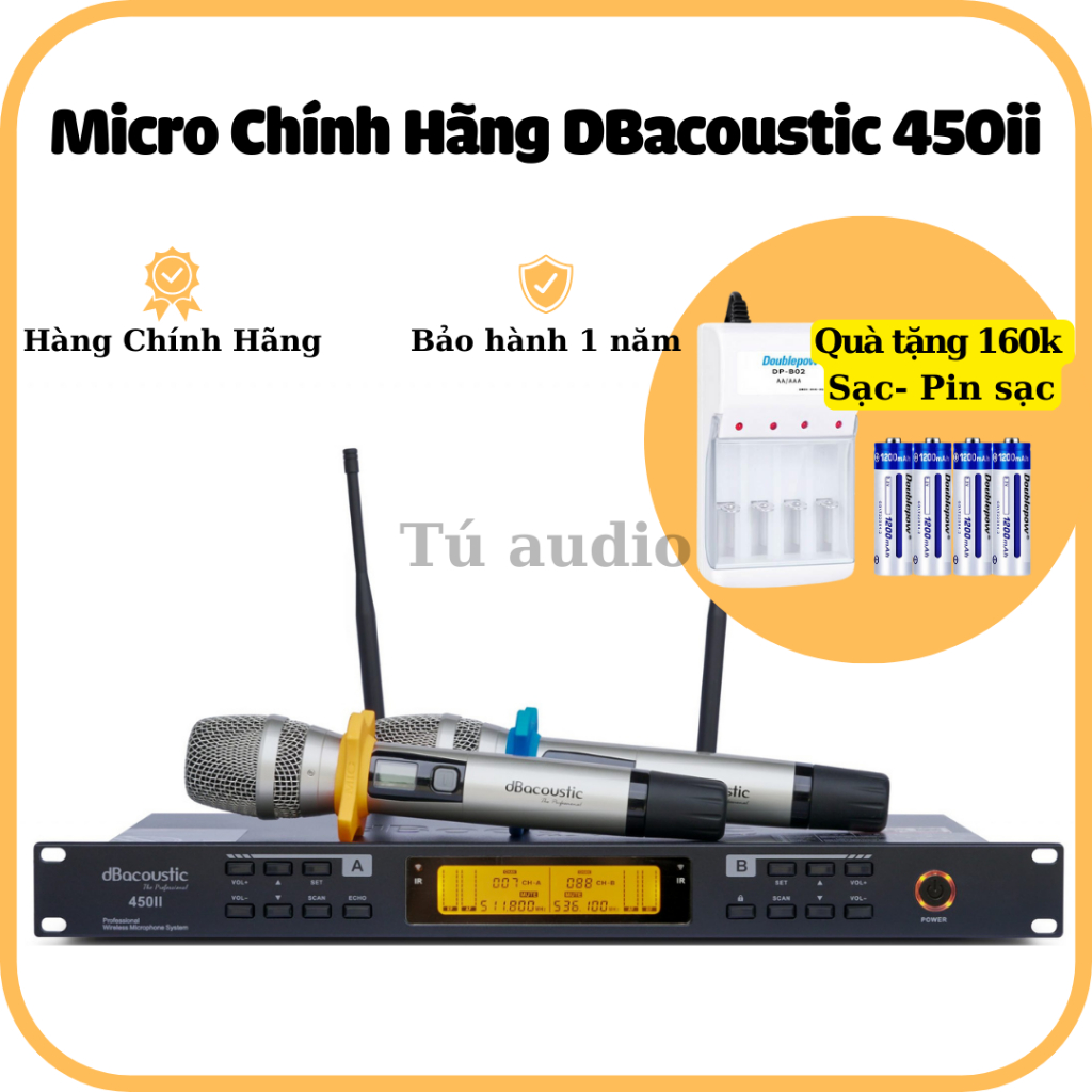 Mic không dây dBacoustic Micro 450ii - Micro không dây DBacoustic K5000  Hàng Chính Hãng