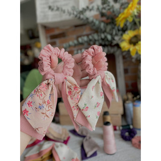 Dây Cột Tóc Scrunchies Linen Handmade